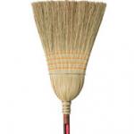 View: 6384 Corn Broom, Warehouse, 1 1/8" dia (2.9 cm) Stained/Lacquered Handle 